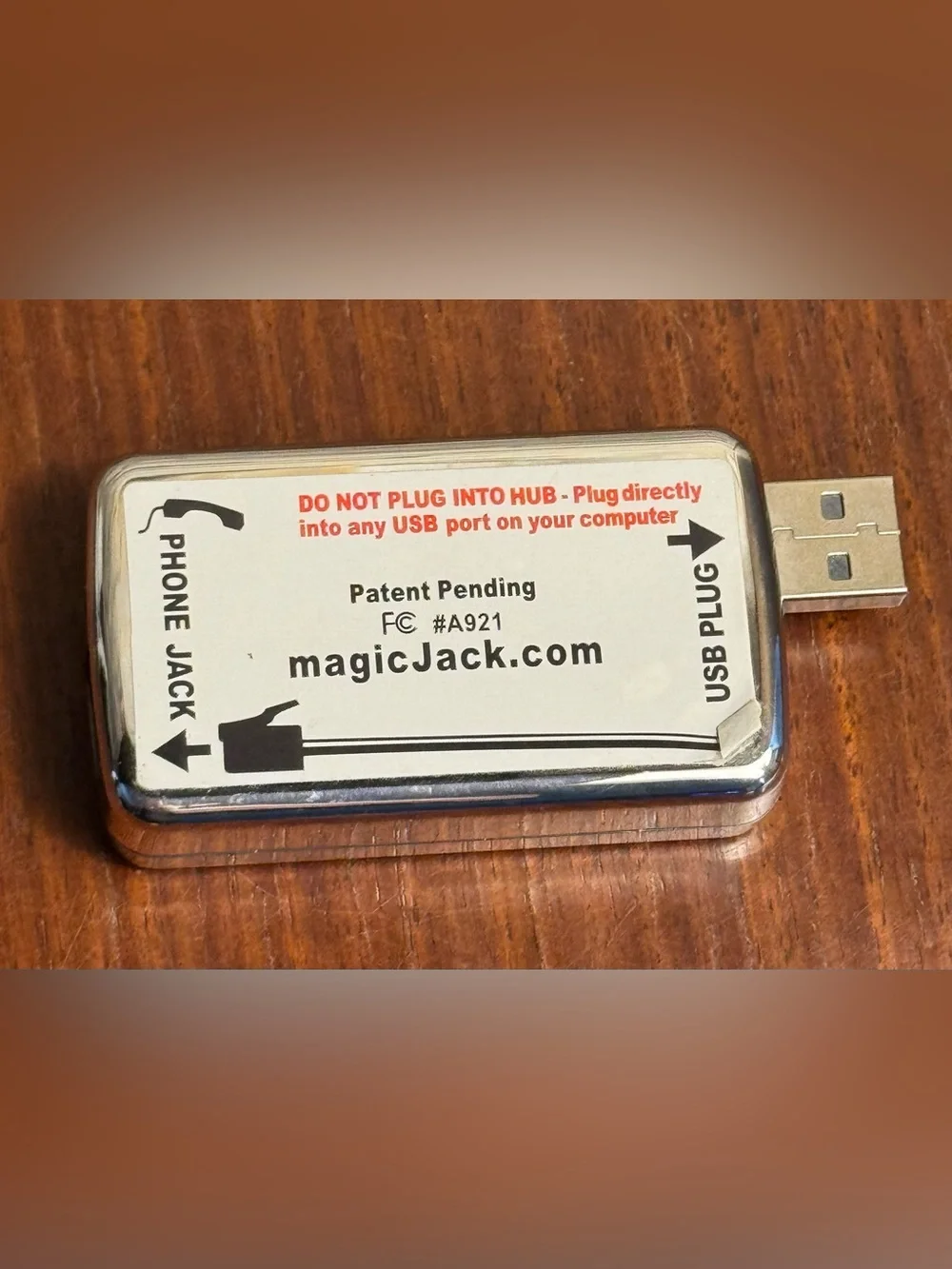 magicJack USB VoIP phone adapter